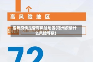 宿州疫情是否有风险地区(宿州疫情什么风险等级)
