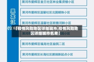 【疫情风险地区详细城市,疫情风险地区详细城市名单】