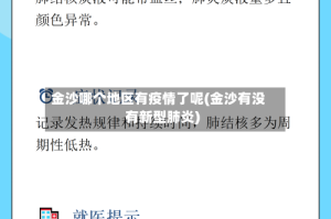 金沙哪个地区有疫情了呢(金沙有没有新型肺炎)
