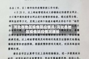 河北各地区疫情防控情况/河北各地区疫情防控情况通报