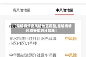 【昆明疫情高风险地区调整,昆明疫情风险等级划分最新】