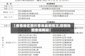 【疫情地区图片查询最新情况,疫情地图查询网站】