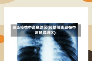 肺炎疫情中高危地区(疫情肺炎现在中高危险地区)