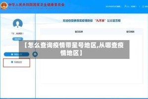【怎么查询疫情带星号地区,从哪查疫情地区】