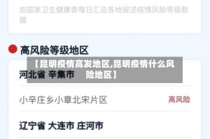 【昆明疫情高发地区,昆明疫情什么风险地区】