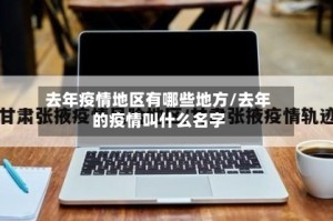 去年疫情地区有哪些地方/去年的疫情叫什么名字