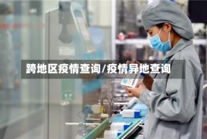 跨地区疫情查询/疫情异地查询