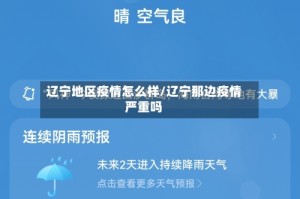 辽宁地区疫情怎么样/辽宁那边疫情严重吗