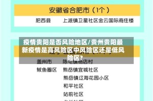 疫情贵阳是否风险地区/贵州贵阳最新疫情是高风险区中风险区还是低风险区?