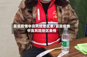 夏邑疫情中高风险地区表/夏邑疫情中高风险地区表格