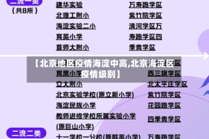 【北京地区疫情海淀中高,北京海淀区疫情级别】