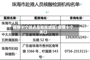 疫情十个哨点是哪些地区/疫情十个关口