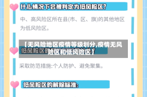 【无风险地区疫情等级划分,疫情无风险区和低风险区】