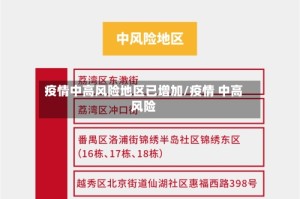 疫情中高风险地区已增加/疫情 中高风险