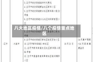 八大地区疫情/八个疫情重点地区