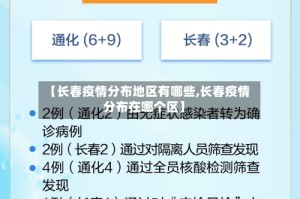 【长春疫情分布地区有哪些,长春疫情分布在哪个区】