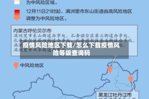疫情风险地区下载/怎么下载疫情风险等级查询码