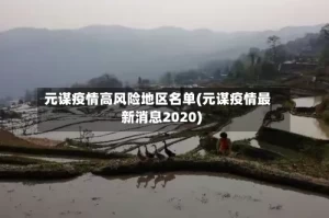 元谋疫情高风险地区名单(元谋疫情最新消息2020)