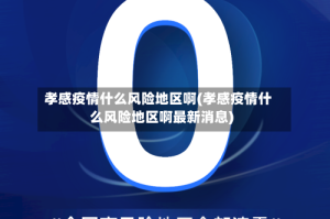 孝感疫情什么风险地区啊(孝感疫情什么风险地区啊最新消息)