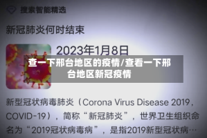 查一下邢台地区的疫情/查看一下邢台地区新冠疫情