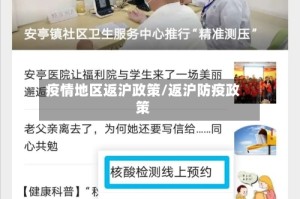 疫情地区返沪政策/返沪防疫政策