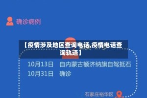 【疫情涉及地区查询电话,疫情电话查询轨迹】