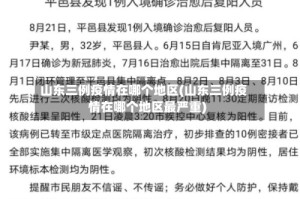山东三例疫情在哪个地区(山东三例疫情在哪个地区最严重)
