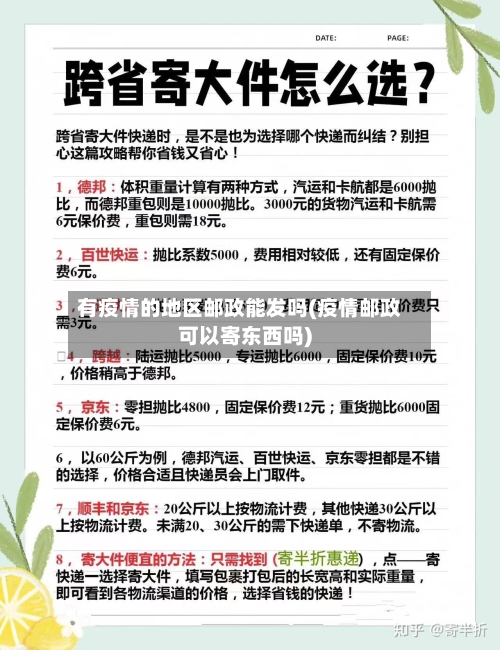 有疫情的地区邮政能发吗(疫情邮政可以寄东西吗)-第1张图片