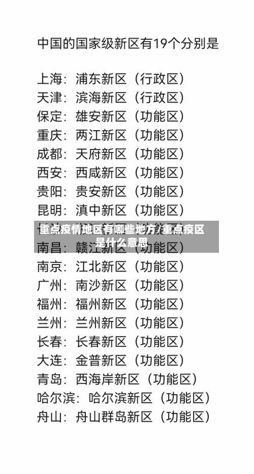 重点疫情地区有哪些地方/重点疫区是什么意思-第1张图片