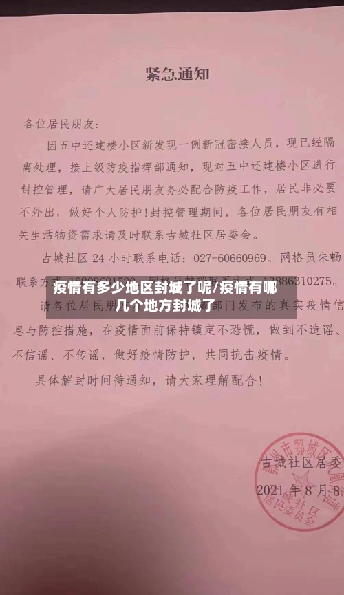 疫情有多少地区封城了呢/疫情有哪几个地方封城了-第3张图片