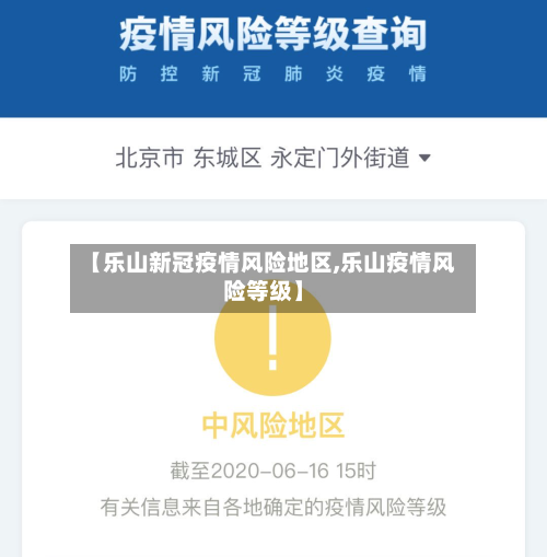 【乐山新冠疫情风险地区,乐山疫情风险等级】-第1张图片