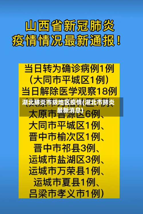 湖北肺炎市级地区疫情(湖北市肺炎最新消息)-第2张图片