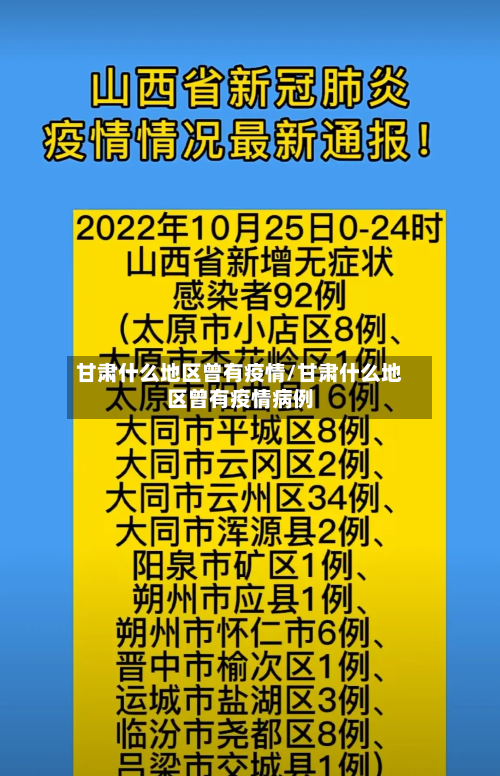甘肃什么地区曾有疫情/甘肃什么地区曾有疫情病例-第3张图片