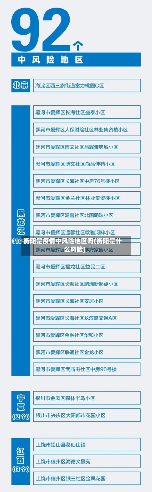 衡阳是疫情中风险地区吗(衡阳是什么风险)-第1张图片