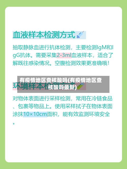 有疫情地区查核酸吗(有疫情地区查核酸吗最新)-第1张图片