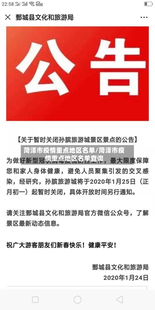 菏泽市疫情重点地区名单/菏泽市疫情重点地区名单查询-第1张图片