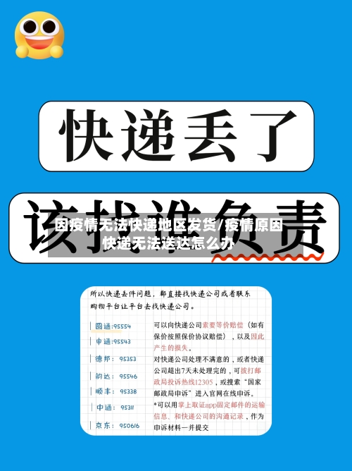 因疫情无法快递地区发货/疫情原因快递无法送达怎么办-第1张图片