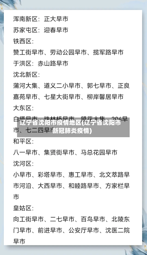 辽宁省沈阳市疫情地区(辽宁省沈阳市新冠肺炎疫情)-第2张图片