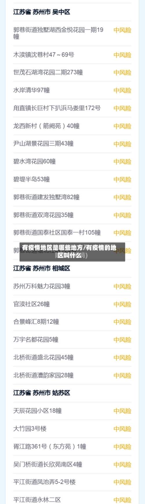 有疫情地区是哪些地方/有疫情的地区叫什么-第1张图片
