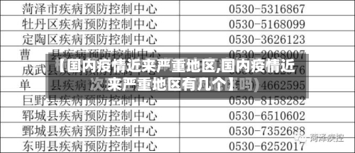 【国内疫情近来严重地区,国内疫情近来严重地区有几个】-第2张图片
