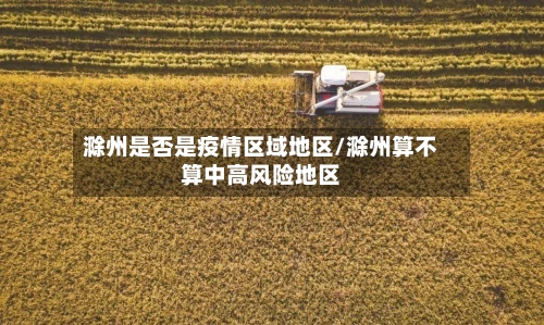 滁州是否是疫情区域地区/滁州算不算中高风险地区-第2张图片