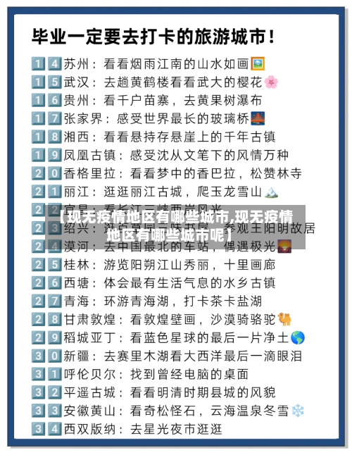 【现无疫情地区有哪些城市,现无疫情地区有哪些城市呢】-第1张图片