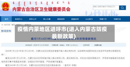 疫情内蒙地区进呼市(进入内蒙古防疫最新政策)-第2张图片